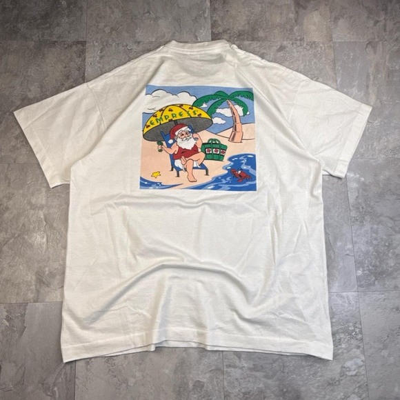 Other - Vintage white casino 80s graphic T shirt size xl